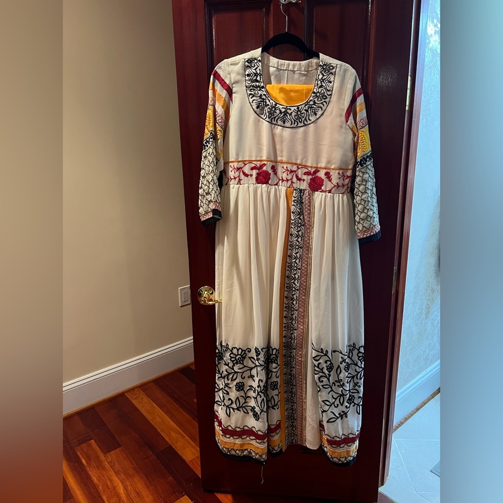 Elegant Multicolor Embroidered Salwar Kameez/Kurta